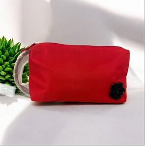 Lancome Rose Makeup / Toiletry / Cosmetics Bag